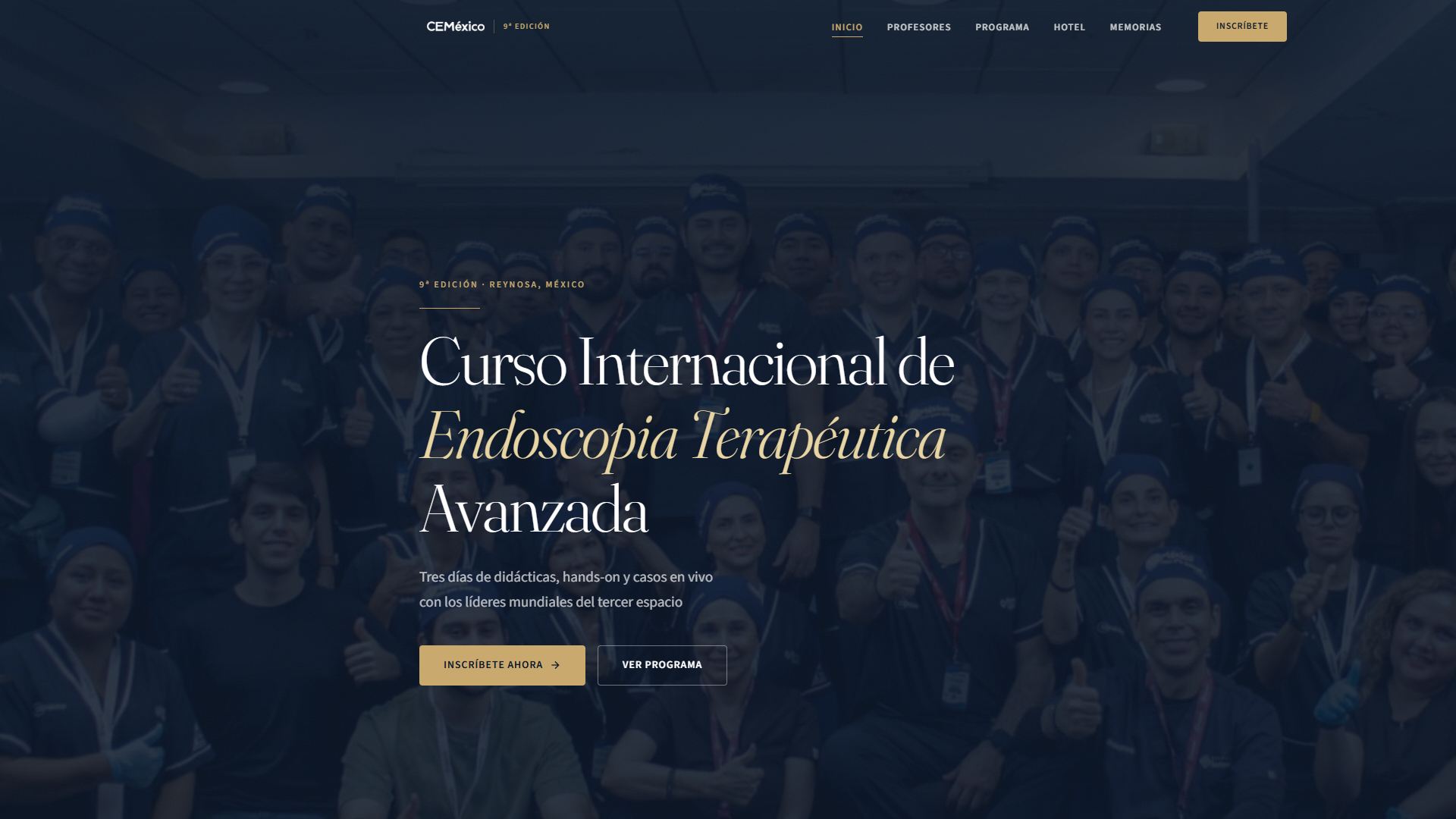 CE México · portada del curso internacional de endoscopia