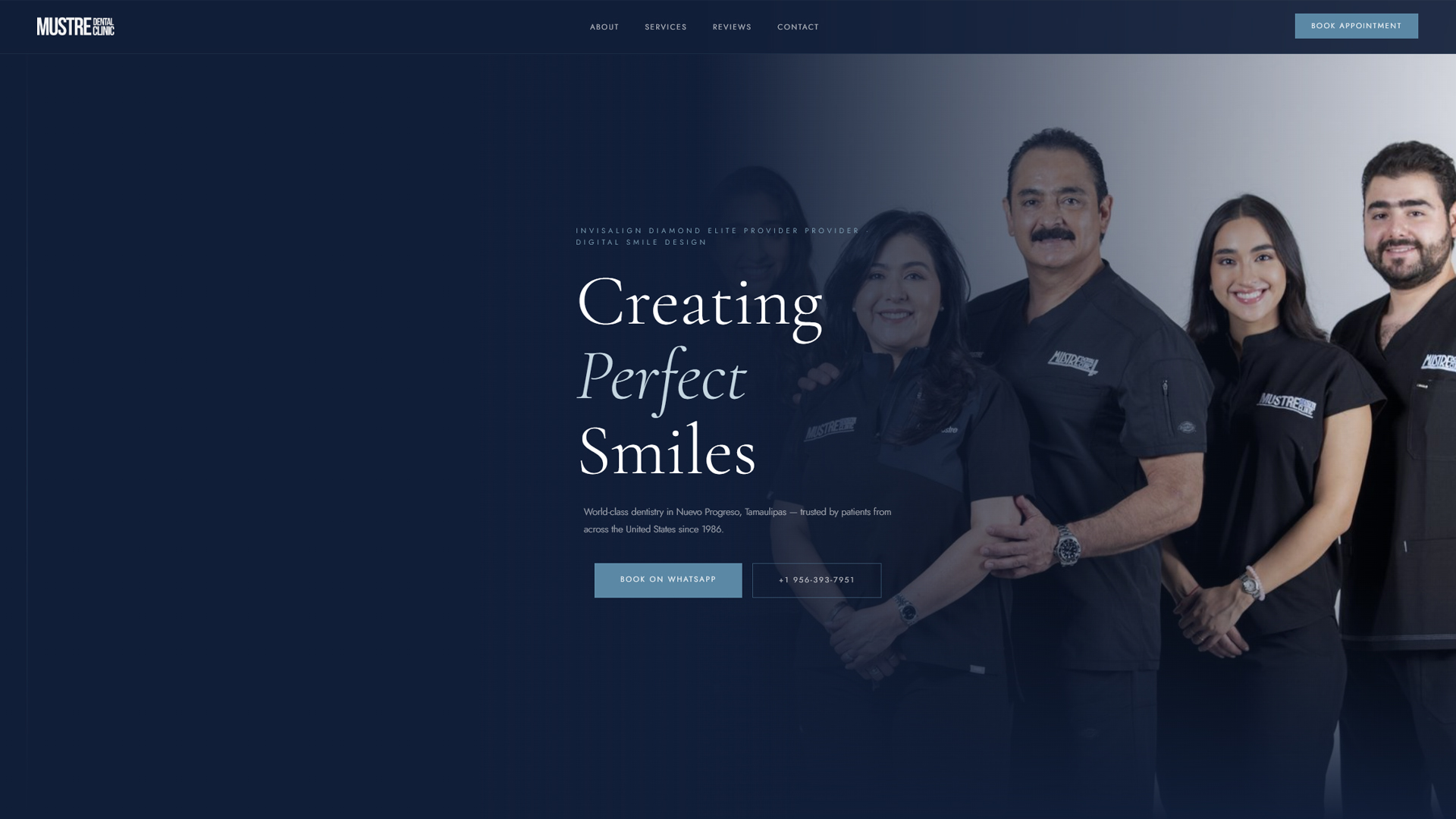 Mustre Dental Clinic · hero del sitio