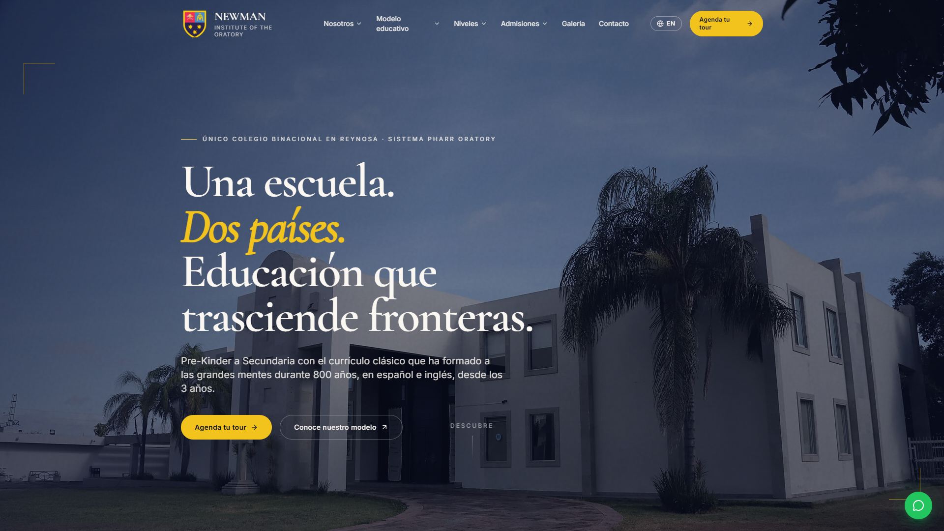 Instituto Newman · portada con el titular binacional